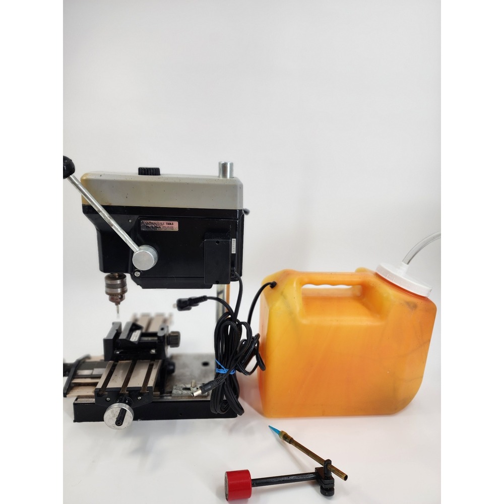 MicroLux Micro-Mark Miniature Drill Press with X-Y Table Vise and Coolant Tank - Picture 14 of 15